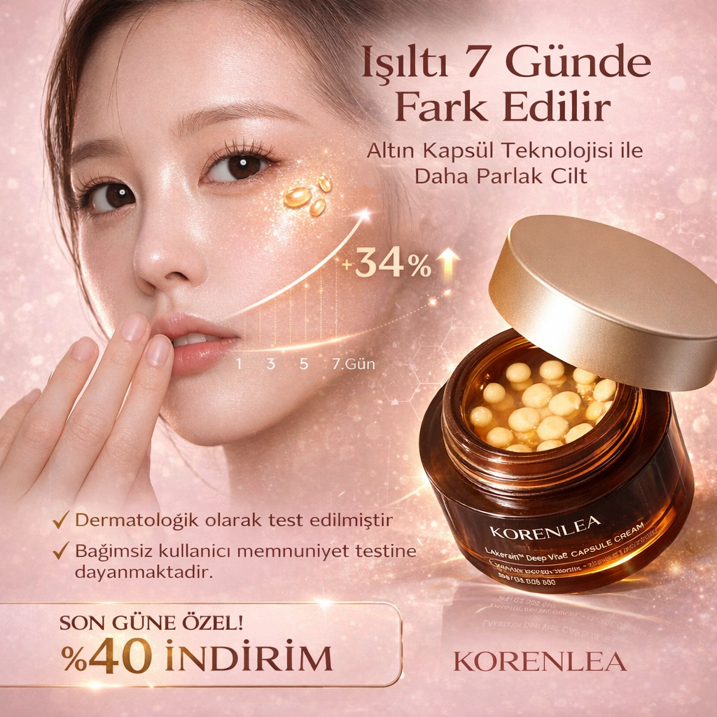 Korenlea ™ Aydınlatıcı Anti Aging Altın Capsule Cream